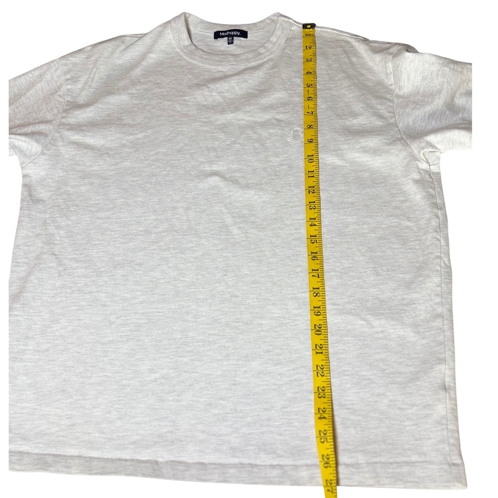 Madhappy Snapchat Ghost Heavy T-Shirt Mens Medium Gray Heathered Short Sleeve - Picture 6 of 8